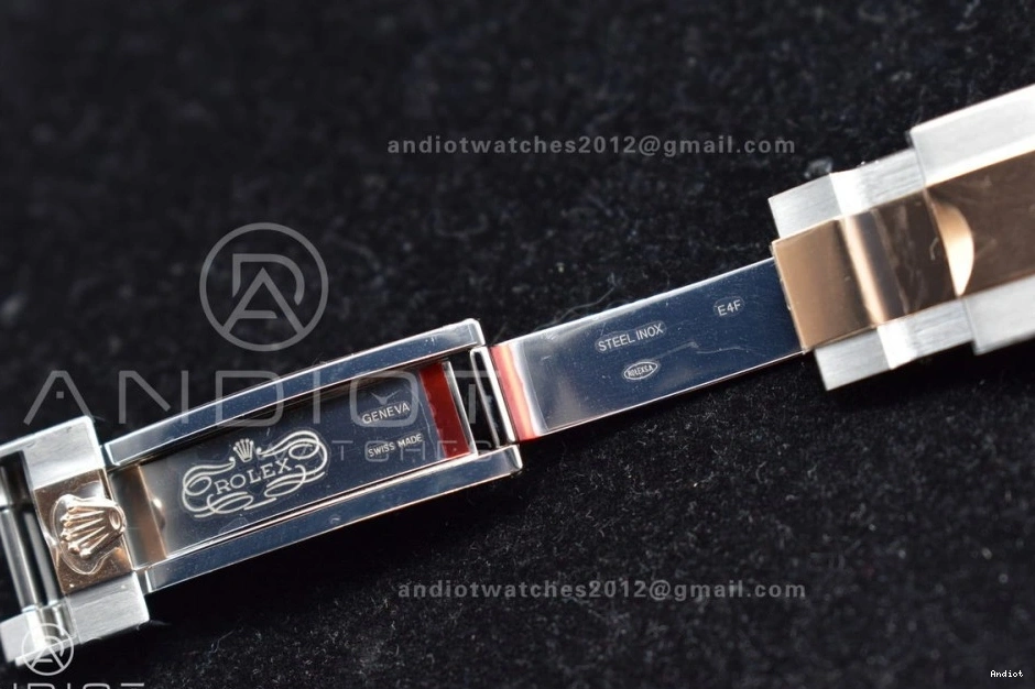 Gold Best Dial Edition Plated VR3235 904L 1:1 Yacht-Master Steel Black Rose Bracelet On 126621 SS Clean 1205